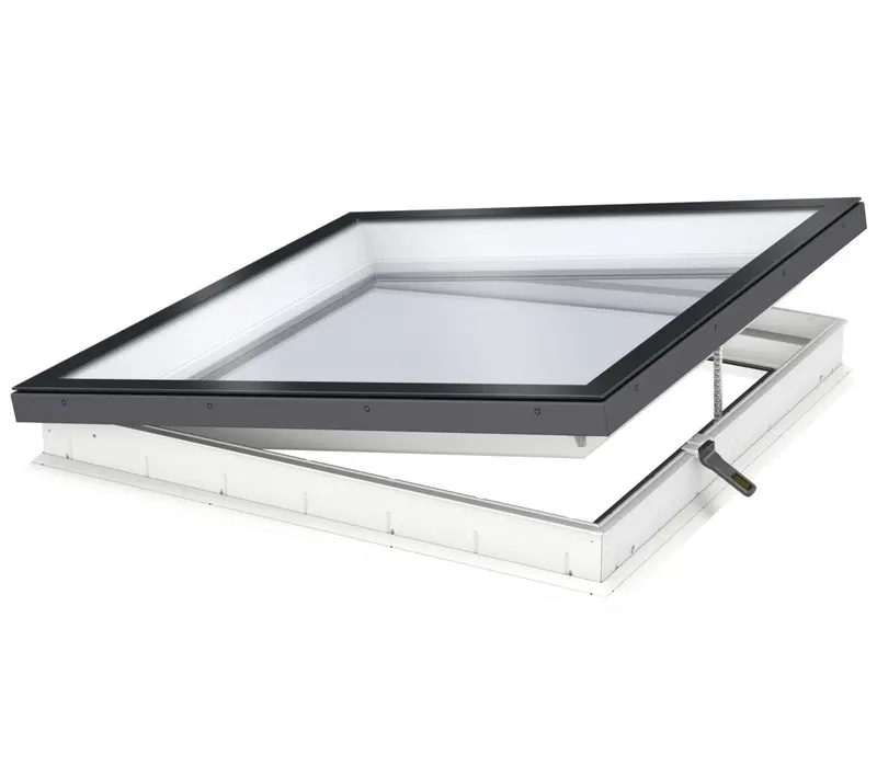 Velux Cvu 60X60 Cm Compact Electric Roof Window – Double-Glazed Frame & Minimalist Glass Top (S06Q) 1