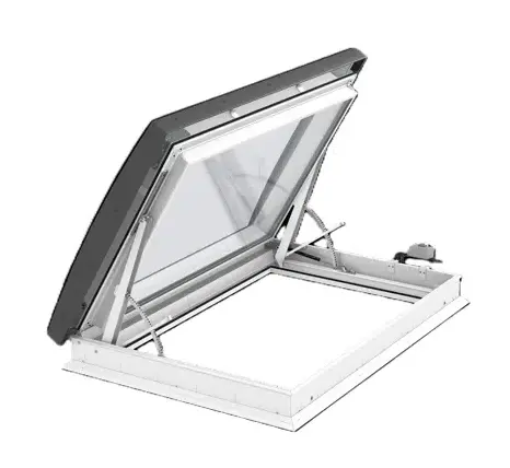 Velux Cxu 100X100 Triple-Glazed Curved Glass Roof Exit Kit (100 Cm × 100 Cm) 1