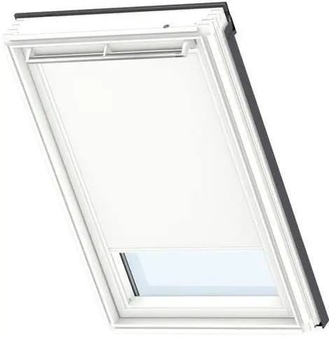 Velux Dsl Solar-Powered Blackout Roller Blind – White Trim 1