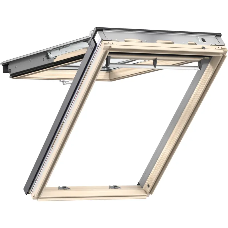 Velux Gpl Mk10 Pine Top-Hung Roof Window With Solar Uv & Heat Protection Glazing – 78 X 160 Cm 1