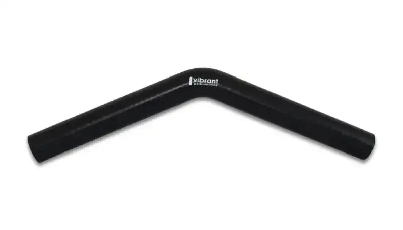 Vibrant 4-Ply Black Silicone 45° Elbow Connector – 1.25" Id × 8" Leg Length 1