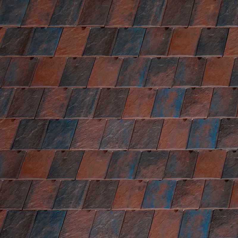 Visum 3 Low-Pitch Clay Roof Tile – 24°, Russet Colour 1
