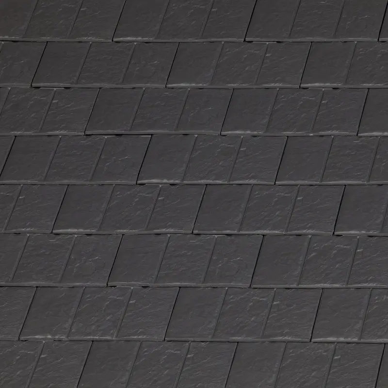 Visum 3 Low-Pitch Clay Roof Tile – 24°, Slate Hue 1
