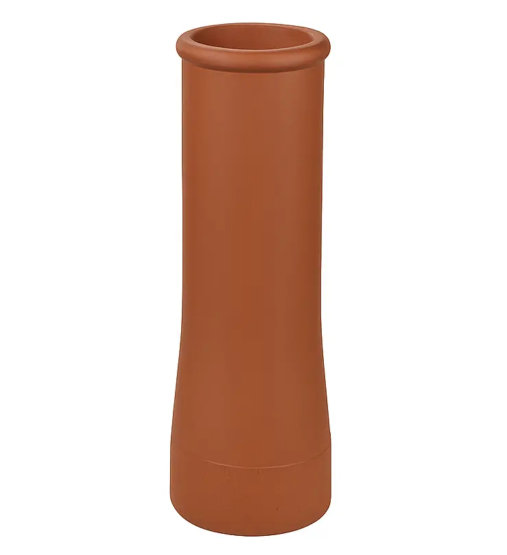 W T Knowles Red Clay Roll-Top Chimney Pot – 1200 Mm Tall 1
