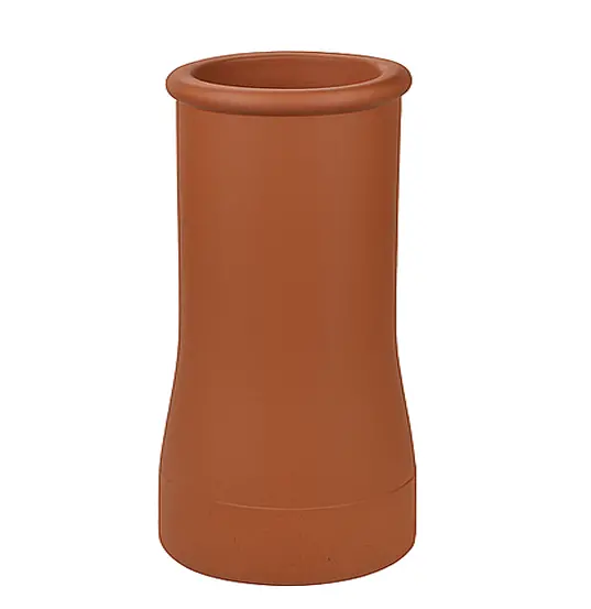 W T Knowles Red Clay Roll-Top Chimney Pot – 450 Mm 1