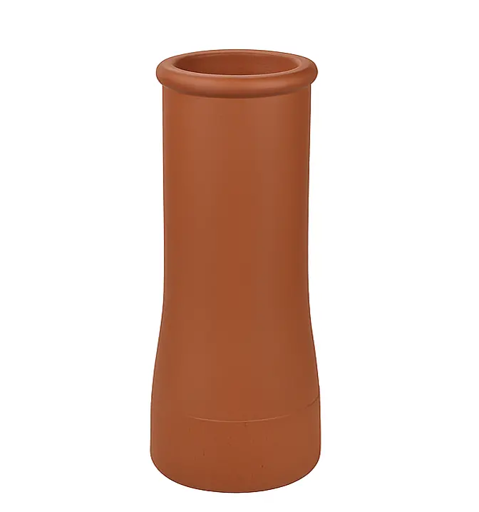 W T Knowles Red Clay Roll-Top Chimney Pot – 750 Mm 1