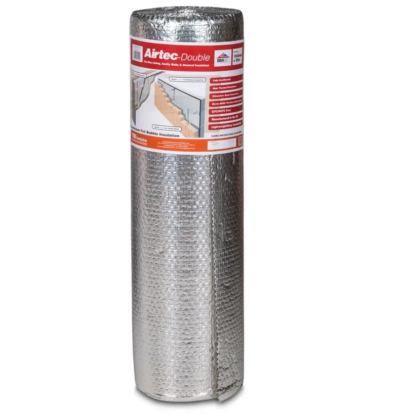 Ybs Airtec Double-Sided Aluminium Foil Insulation Roll (37.5 M², 1500 × 25000 Mm) 1