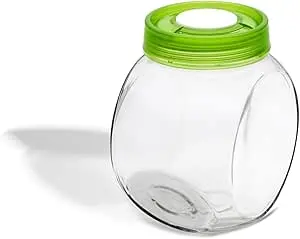 Zepter 2.5L Glass Storage Jar – Airtight, Microwave-Safe Food Container With Silicone Seal 1