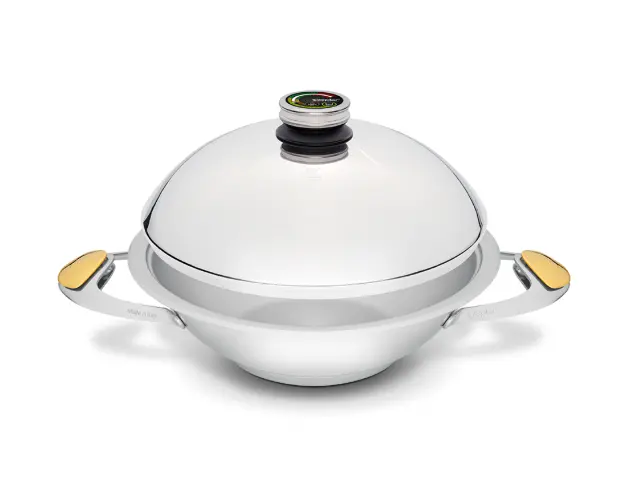 Zepter Wok With Lid – Stainless Steel, Heat-Efficient Construction 1