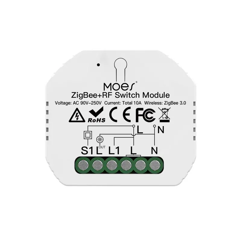 Zigbee Smart Relay – Single-Channel Dry-Contact With Zha/Zll Support 1