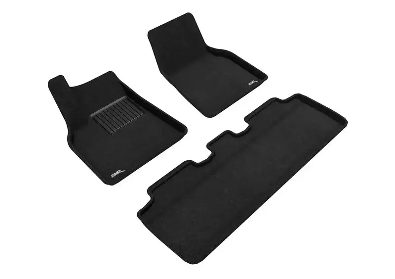 3D Mats U-Ac L1Tl02704709 Elegant Black Floor Liners – Precision Fit For Tesla Model Y (2020–2022) 1
