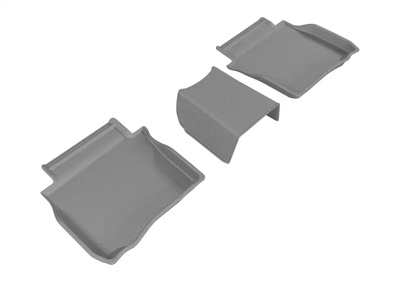 3D Maxpider Kagu Gray Floor Mat Set – 3-Piece Second-Row Interior Protection 1