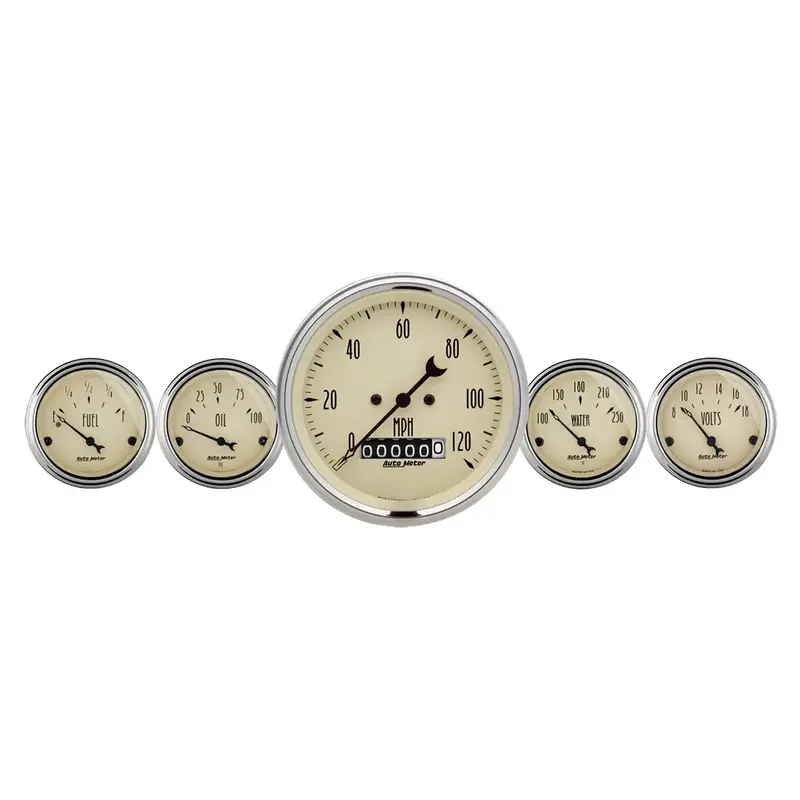 Autometer Traditional Gauge – Incandescent Perimeter Lighting For Classic Dash Aesthetics (Model 1840) 1
