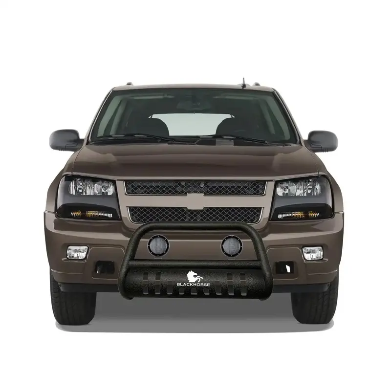 Black Horse Off Road Textured Steel 2.5-Inch Roof Rack Crossbar – Model Cbt-B181Sp-Plfb 1