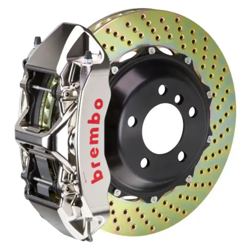 Brembo Front Big Brake Kit For 1999–2001 Nissan Skyline Gt-R: 355X32Mm Drilled & Nickel-Plated 2-Piece Rotors 1
