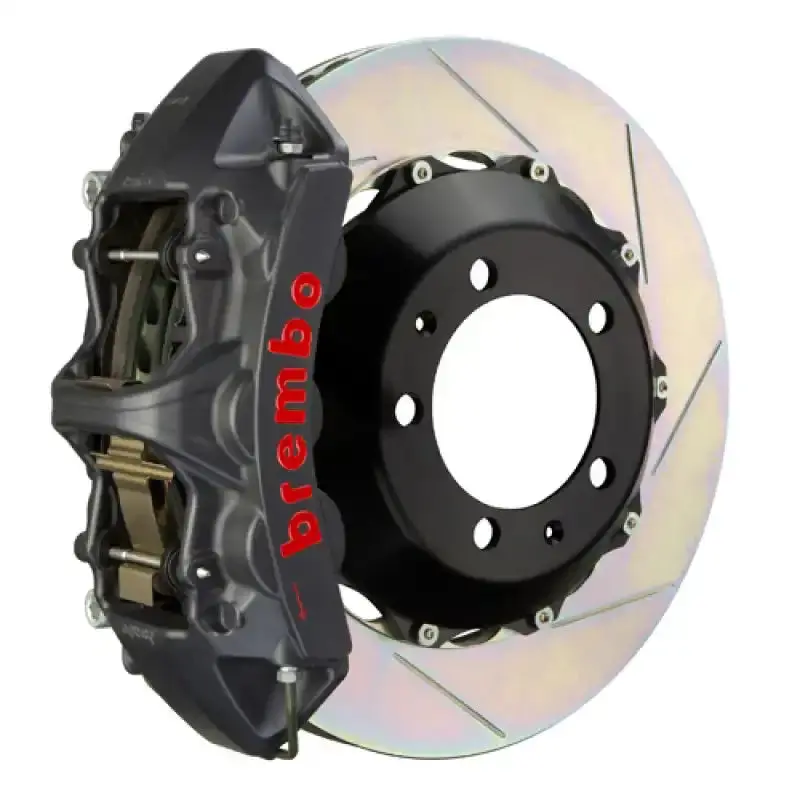 Brembo Front Gts Big Brake Kit For 2007–2012 Bmw 335I (Non-Xdrive) – 6-Piston Calipers, 355X32Mm Two-Piece Slotted Rotors, Black Finish 1