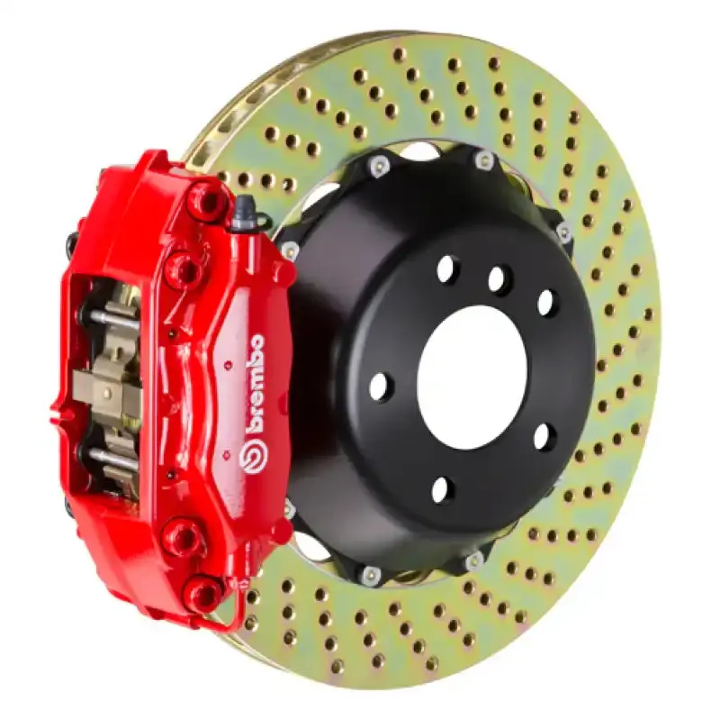 Brembo Gt Big Brake Kit For 1990–1996 Nissan 300Zx – Rear Drilled Rotors (345X28Mm), 4-Piston Calipers 1