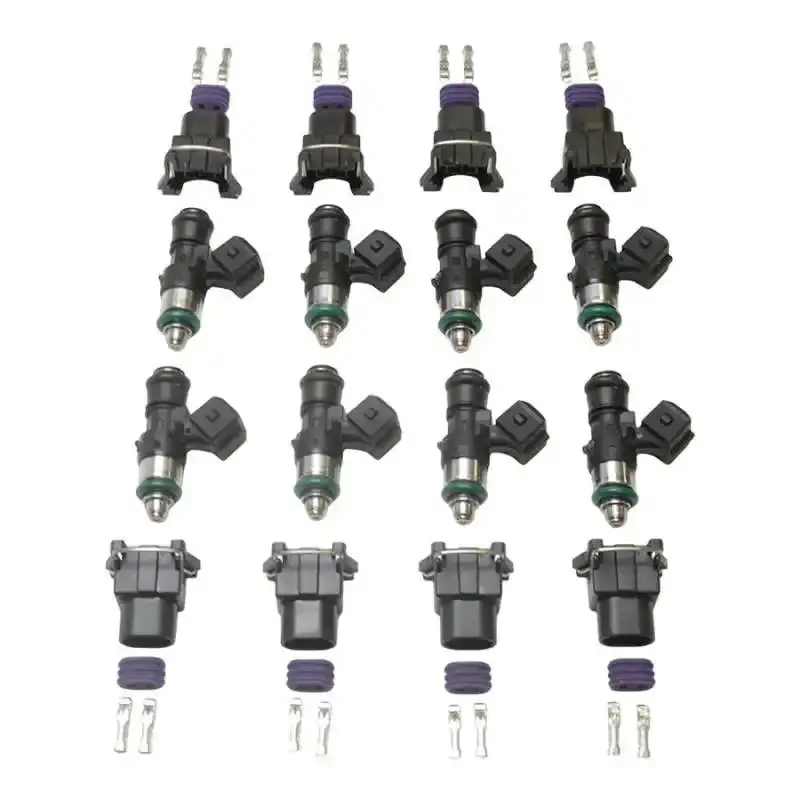 Deatschwerks 1500Cc/Min Fuel Injector Set – Compatible With Fitech Go Efi 8, Holley Sniper & Xflow Systems 1