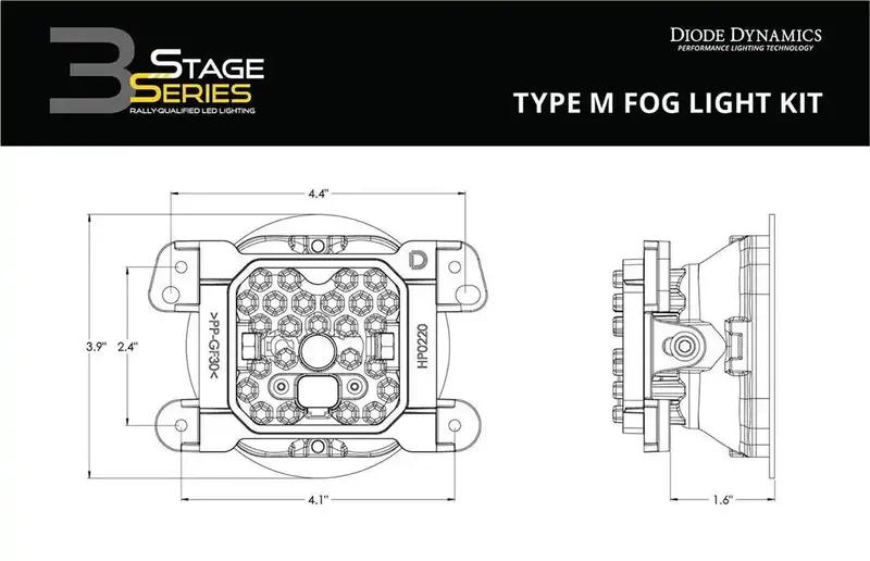 Diode Dynamics Ss3 Sport Led Fog Light Kit – White Sae-Compliant 1