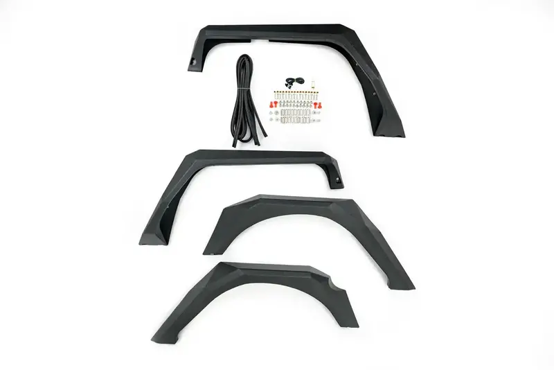 Dv8 Off-Road Armor-Style Front And Rear Fender Flares For 2007–2018 Jeep Jk Wrangler 1
