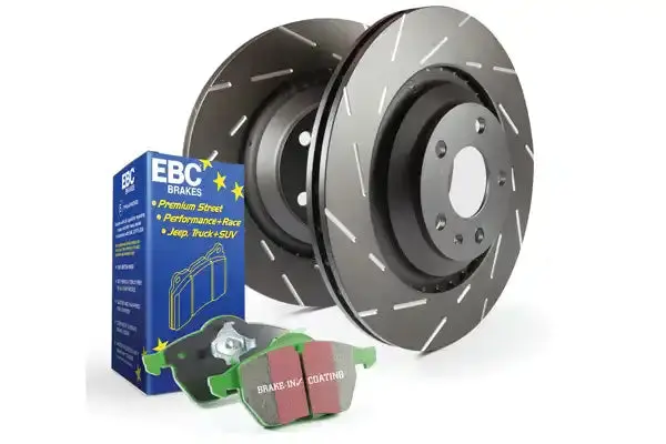 Ebc S2Kr2275 Slotted Brake Rotors With Noise-Reducing Narrow Slot Design 1