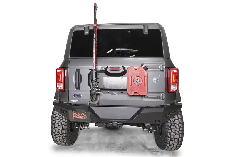Fab Fours Spare Tire Delete Kit – Two-Stage, Black Powder-Coated Bracket For Jeep Wrangler Jl/Jt 1