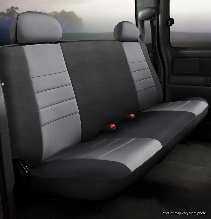 Fia Np92-95 Gray Rear Seat Cover – Neoprene Custom Fit With Black/Gray Center Panel For Suvs And Trucks 1