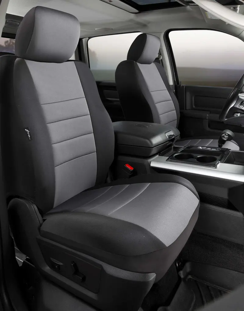 Fia Np92-99 Gray Rear Seat Cover – Neoprene Custom Fit With Black/Gray Center Panel 1