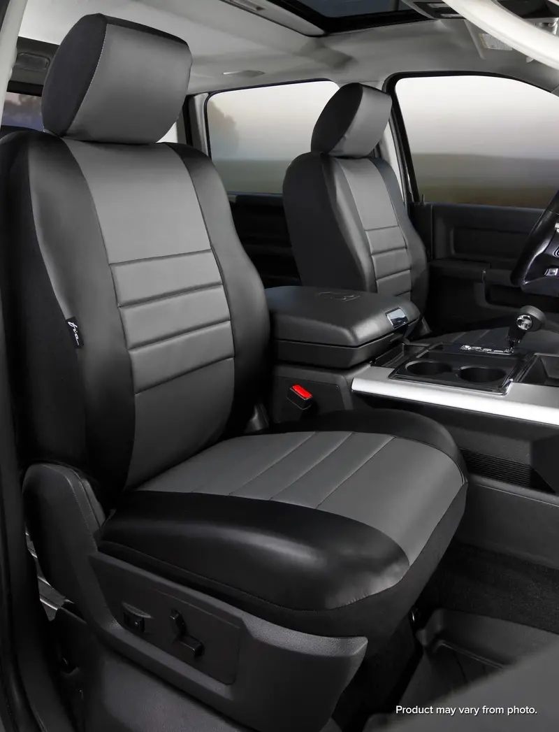 Fia Sl62-99 Gray Leatherlite Simulated Leather Rear Seat Cover – Sl60 Series Custom Fit 1