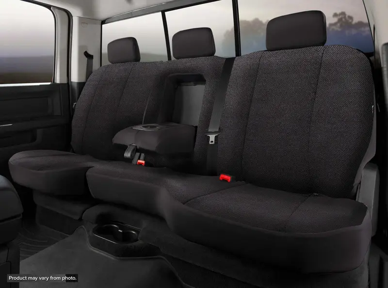 Fia Trs42-85 Black Rear Seat Cover – Wrangler-Specific Saddleblanket Style With Solid Color Design 1