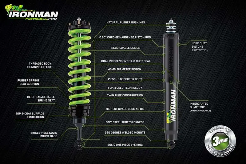 Front Foam Cell Pro Shock Absorber – High-Performance Nitrogen-Charged Off-Road Damper 1