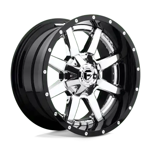 Fuel Off-Road D260 Wheel – 24X12 Inch, 8X6.5 Bolt Pattern, Chrome-Plated Gloss Black Finish, -44Mm Offset 1