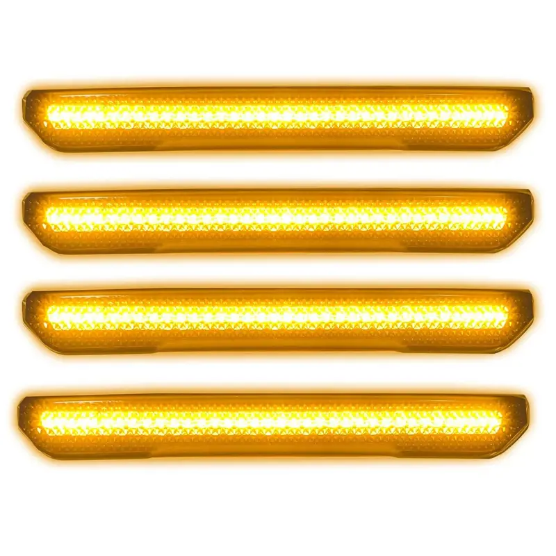 Recon Led Fender Marker Lights – Black Housing, Compatible With 2020–2026 Gmc Heavy-Duty Trucks 1