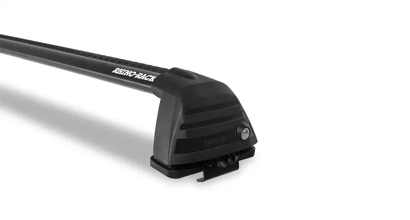 Rhino-Rack Rv0018B Vortex Roc25 Black Flush-Mount Roof Rack – Two-Bar Aerodynamic System 1