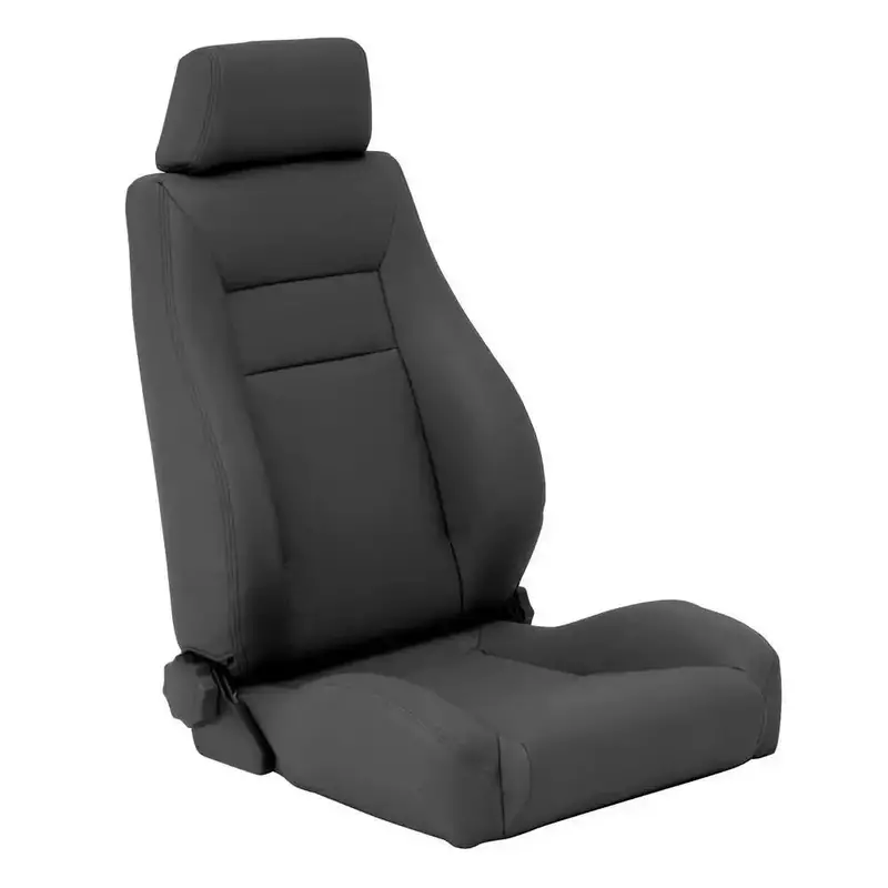 Smittybilt Contour Sport Bucket Seat – Front-Mount, Reclining Design In Black Denim Fabric (Model #49515) 1