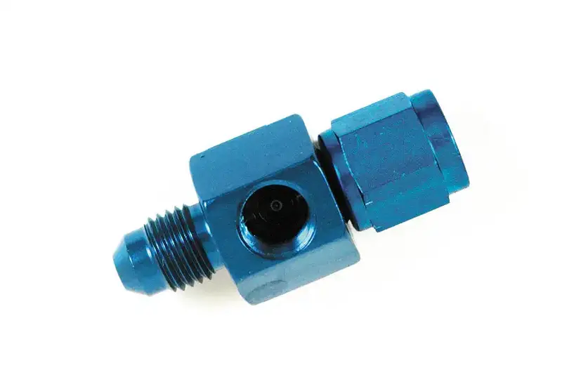 Speedfx 560661 -6An Male Fitting With 1/8" Nptf Pressure Port And Gauge Female Thread 1