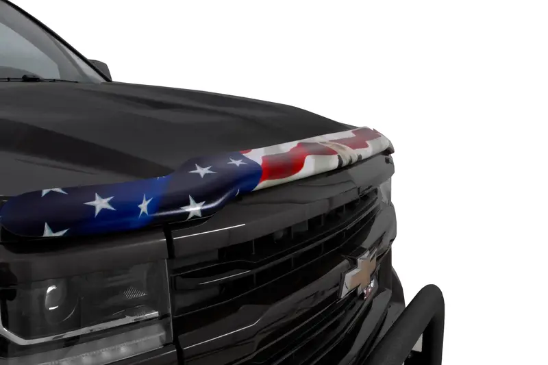 Stampede Vigilante Premium Hood Protector – American Flag & Eagle Graphic (Model 301-30) 1