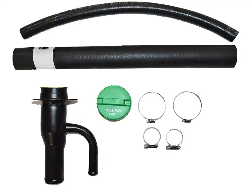 Titan Fuel 9900025 Universal Fuel Filler Neck – Stainless Steel Replacement For 2017+ Ford Super Duty (350/450/550) 1