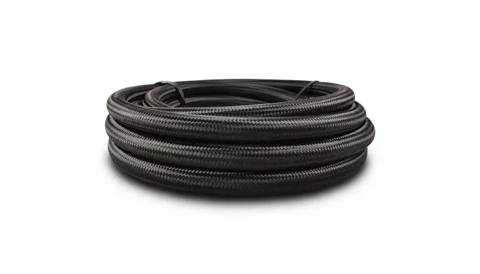 Vibrant Performance 11986 – 5Ft Roll Of Black Nylon-Braided -6 An Flex Hose (0.34" Id) 1